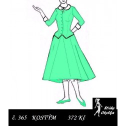Sukňový kostýmek z roku 1950 Tánička